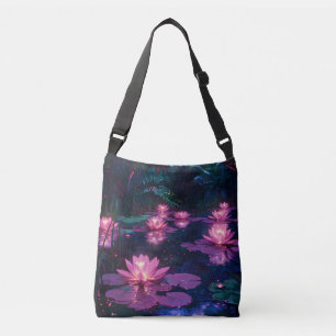 Sac Ajustable Zen minuit Nature Étang de lotus rose