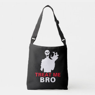 Sac Ajustable Zombie Treat Me Bro drôle Halloween personnalisabl
