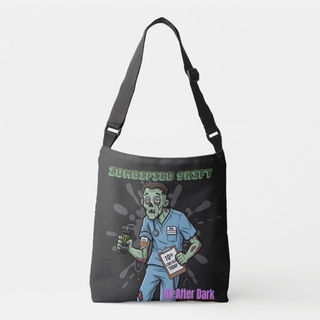 Sac Ajustable Zombified Shift RN After Dark- Nurse avec Zombie (Devant)