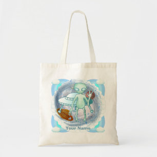 Sac Alien Invader tote bag