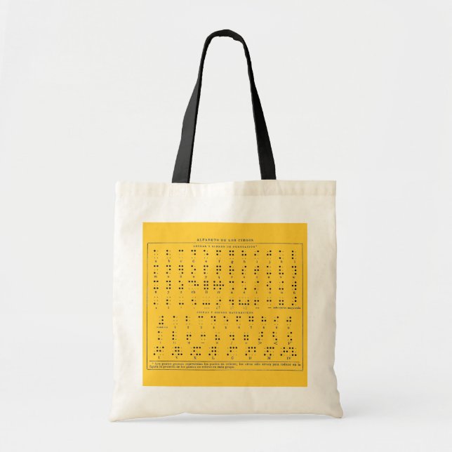Sac Alphabet Braille (Devant)