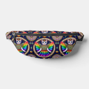 Sac Ange Chat Arc-en-Ciel Rétro Céleste
