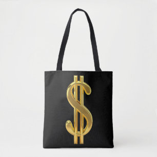 Sac argent noir et or