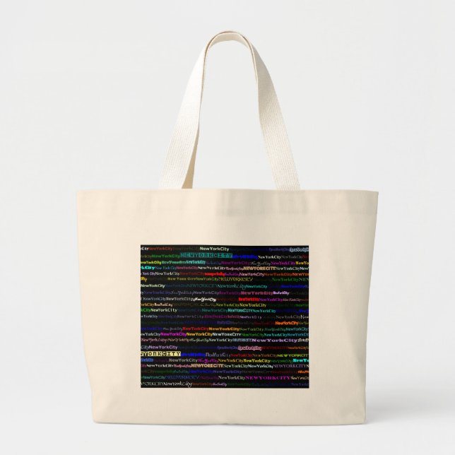 Sac Arrière - plan noir de New York (Devant)