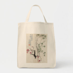 Sac asiatique vintage de fleurs de cerisier