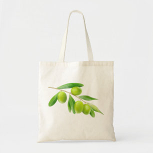 Sac avec branche olives vertes