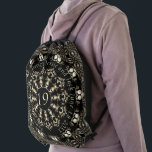 Sac Avec Cordons 19e anniversaire du Mariage Mandala Médaillon Text<br><div class="desc">Elle adore les mandalas,  des designs frappants et audacieux,  a besoin d'un sac à dos ET c'est son 19e anniversaire de mariage ? Ensuite,  vous avez trouvé le pack parfait pour leur anniversaire,  exclusivement dans mon magasin à Zazzle!</div>