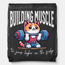 Chat musculaire de construction - levage de poids