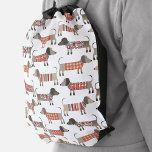 Sac Avec Cordons Chien de saucisse Dachshund<br><div class="desc">Mignonne petite saucisse Dachshund ou des chiens édulcorés en laine. Parfait pour les amoureux de les chiens et les promeneurs de chiens.</div>