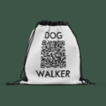 Sac Avec Cordons Chien Walker code QR marque d'entreprise<br><div class="desc">Chien Walker extra grand code QR marque d'entreprise.</div>