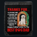 Sac Avec Cordons Funny Happy Father's Day Best Dog Dad Cute<br><div class="desc">Funny Happy Father's Day Best Dog Dad Cute Bearded Collie Venin. Parfait pour papa,  maman,  papa,  men,  women,  friend et family members on Thanksgiving Day,  Christmas Day,  Mothers Day,  Fathers Day,  4th of July,  1776 Independent Day,  Vétérans Day,  Halloween Day,  Patrick's Day</div>