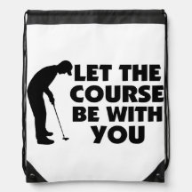 Le cours soit avec vous jouant au golf