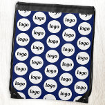 Sac Avec Cordons Logo Motif Promotions Business Marine Bleu<br><div class="desc">Ajoutez votre propre logo à ce design. Minimaliste et professionnel. Idéal pour un produit promotionnel pour votre équipe,  employés,  personnel,  clients et clients. Idéal pour les salons professionnels et les événements d'entreprise. Pour les autres versions,  consultez la collection.</div>