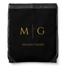 Monogramme Élégant Avec Nom Personnalisé