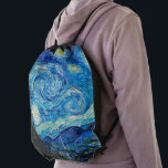 Sac Avec Cordons Nuit étoilée par Van Gogh,<br><div class="desc">Le célèbre tableau de Vincent Van Gogh,  Starry Night.</div>