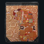 Sac Avec Cordons Réalisation par Gustav Klimt, Art Nouveau Vintage<br><div class="desc">Fulfillment (alias The Embrace) (1909) de Gustav Klimt est un vintage Symbolisme de l'époque victorienne un bel art, un portrait d'amour et d'amour mettant en scène un jeune couple qui s'embrasse. À propos de l'artiste : Gustav Klimt (1862-1918) était un peintre symboliste autrichien et l'un des membres les plus importants...</div>