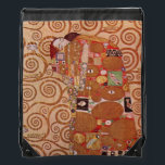 Sac Avec Cordons Réalisation par Gustav Klimt, Art Nouveau Vintage<br><div class="desc">Fulfillment (alias The Embrace) (1909) de Gustav Klimt est un vintage Symbolisme de l'époque victorienne un bel art, un portrait d'amour et d'amour mettant en scène un jeune couple qui s'embrasse. À propos de l'artiste : Gustav Klimt (1862-1918) était un peintre symboliste autrichien et l'un des membres les plus importants...</div>