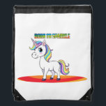 Sac Avec Cordons Sparkle Squad Leader<br><div class="desc">Bring a burst of charm and color to your day with this cheerful unicorn design. With rainbow hues and a confident sparkle,  it's perfect for anyone who loves a touch of magic in their everyday life</div>
