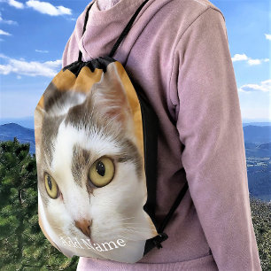 Sac Avec Cordons Texte personnalisé de nom de photo