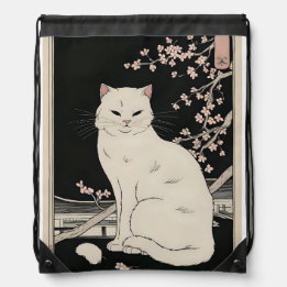Sac Avec Cordons ukiyo e cat art japonais