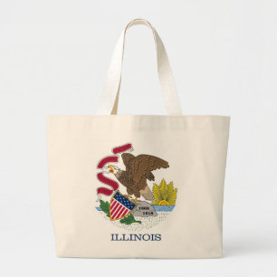 Sac avec Drapeau de l'Illinois State - USA