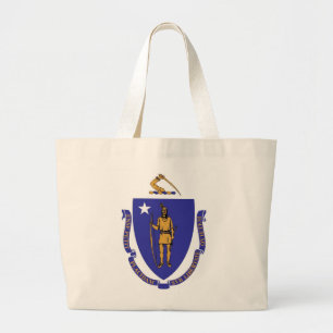 Sac avec Drapeau du Massachusetts Etat - USA