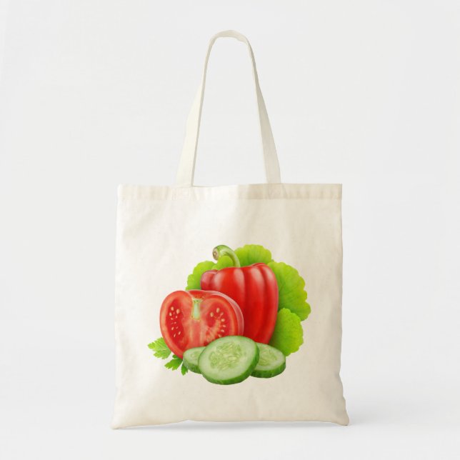 Sac avec les légumes frais (Devant)