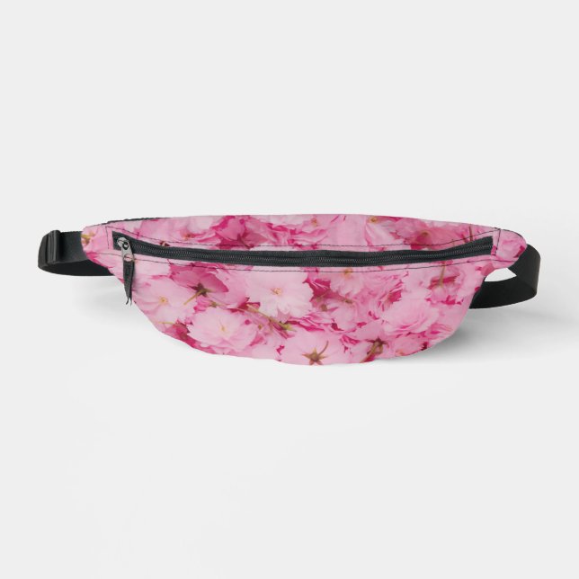 Sac banane Fleur rose de cerisier florale botaniqu (Recto)