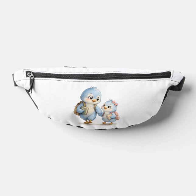 Sac Banane Frères et Soeurs Oiseaux Bleus Mignons (Poser)