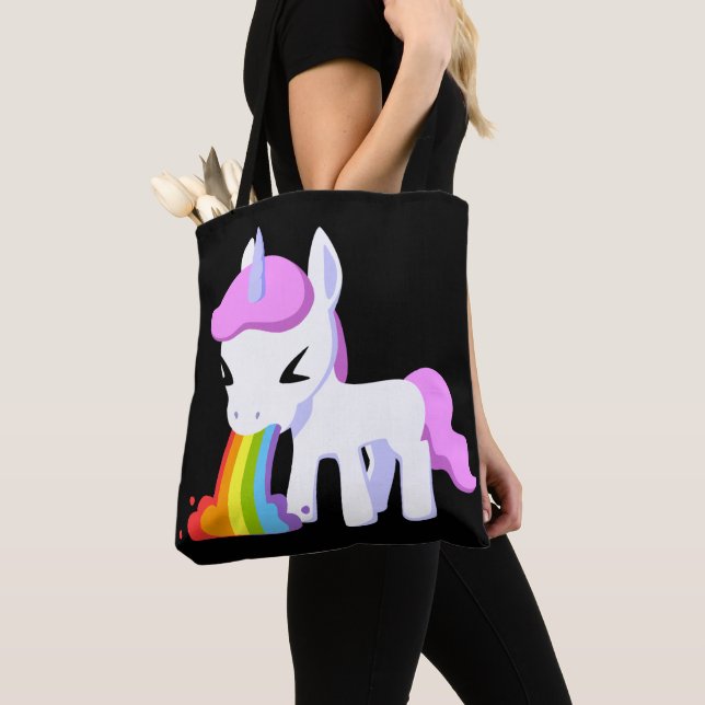 SAC BANANE LICORNE VOMI ARC-EN-CIEL (De près)