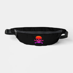 Sac banane noir Neon Skull