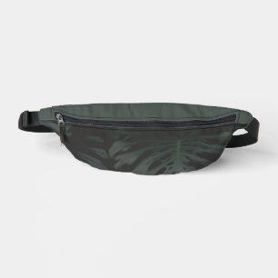 Sac banane ombres de Monstera de minuit