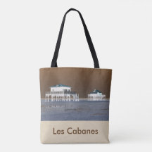 sac " Bassin d'arcachon" recto -"LesCabanes" verso