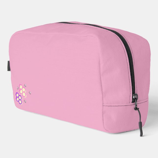 Sac bee-uty rose vibrant avec conception peigne (Coin droit)