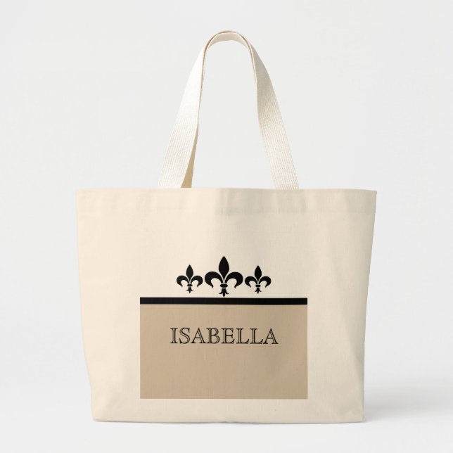 Sac Beige Swanto Fleur De Lis (Devant)