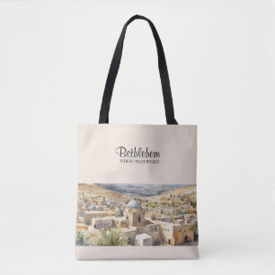 Sac Bethléem Aquarelle - Où la Paix Commence