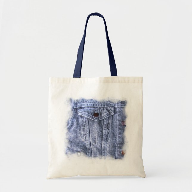 Sac bleu de ~ de denim (Devant)