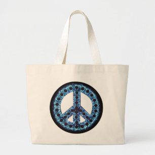 sac bleu de signe de paix