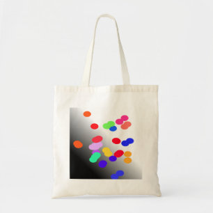 Sac bleu rouge vert jaune bulles