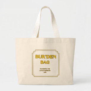 SAC BUR'DEN EN COTON NATUREL CITRON CLAIR JUMBO