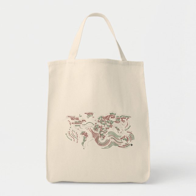 Sac Cabas Art Design Typographique (Devant)
