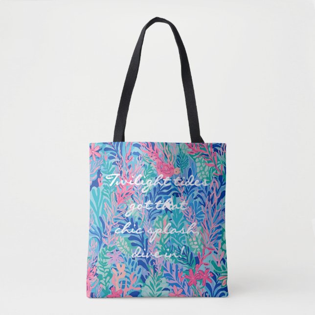 Sac cabas au graphisme élégant (Devant)