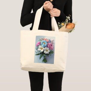 Sac cabas aux fleurs