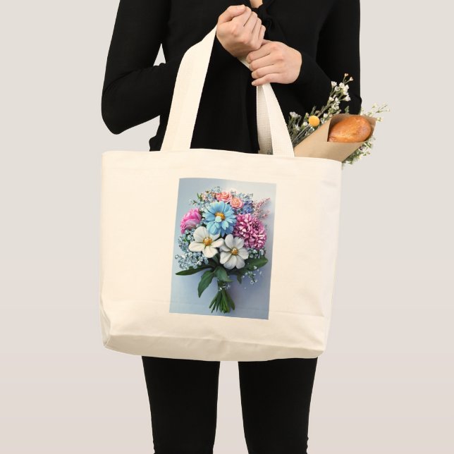 Sac cabas aux fleurs (Devant (produit))