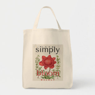 Sac cabas botanique Fleurir simplement, s'épanouir