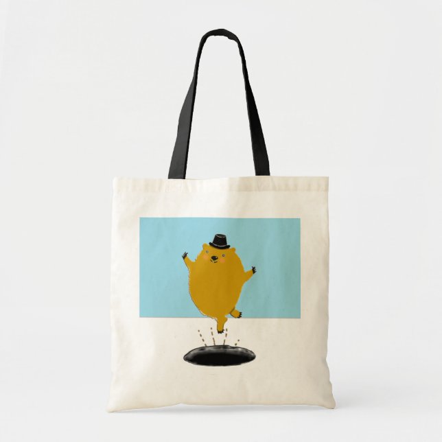 Sac cabas cadeau pour le jour de la marmotte (Devant)