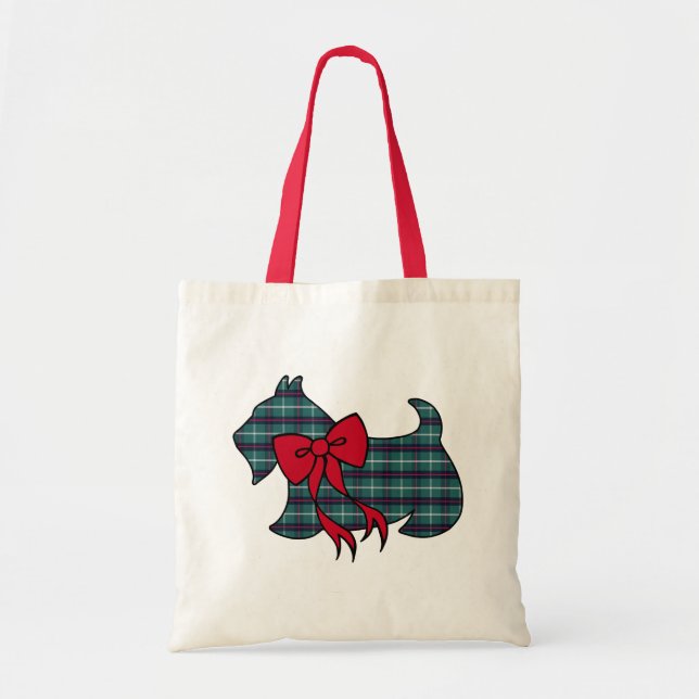 Sac cabas cadeau Terrier Écossais (Devant)