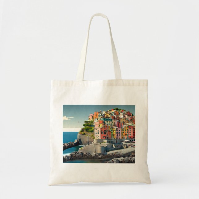 Sac Cabas Cinque Terre (5 terre 3) (Devant)