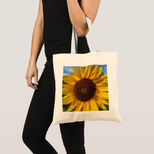 Sac cabas classique tournesol pour les courses (Devant (produit))