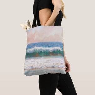 Sac cabas d'art de plage océan